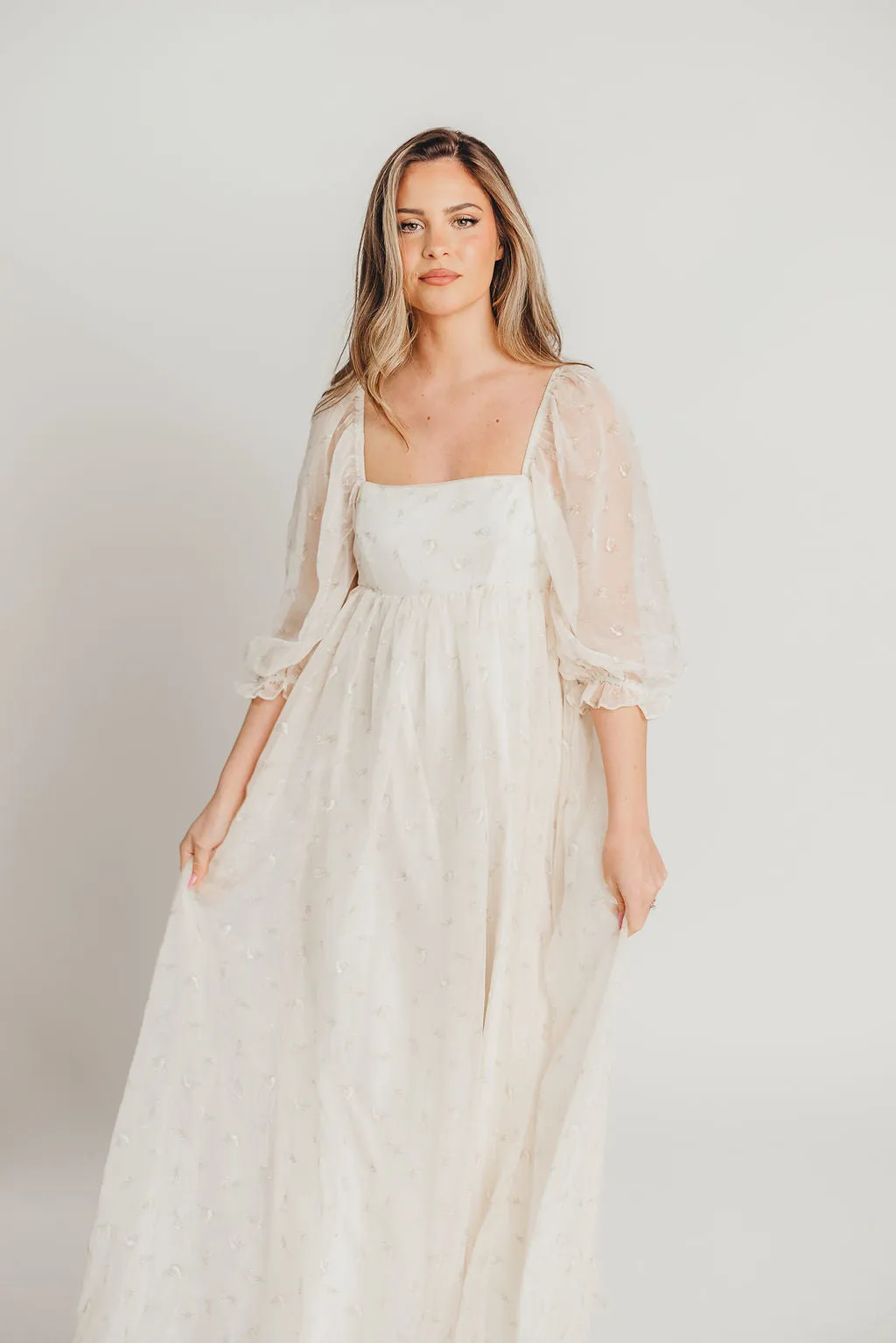 Mona Maxi Dress with Smocking in Butter Floral - Bump Friendly & Inclusive Sizing (S-3XL)