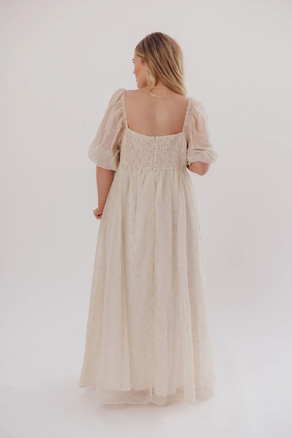 Mona Maxi Dress with Smocking in Butter Floral - Bump Friendly & Inclusive Sizing (S-3XL)