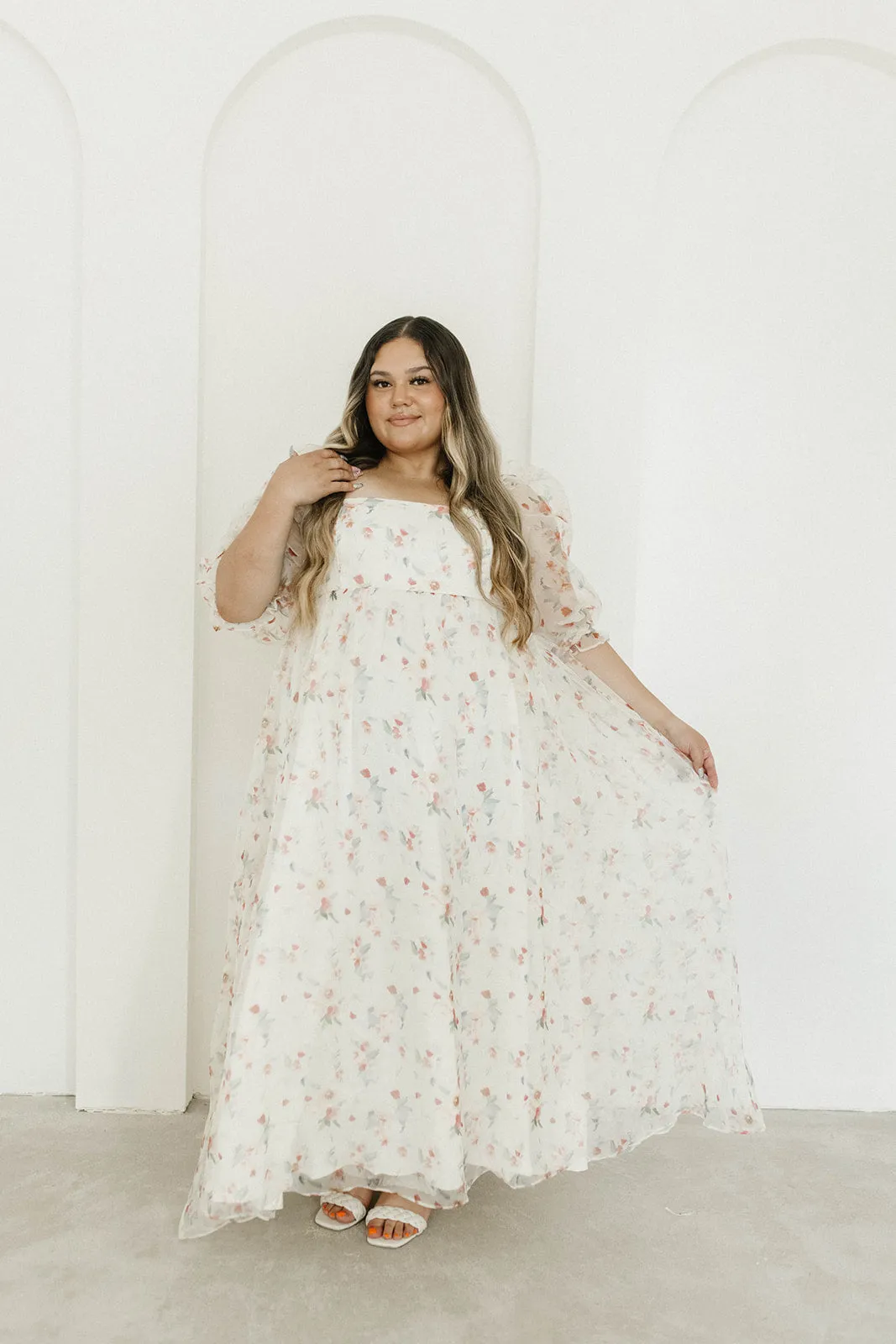 *New* Mona Maxi Dress with Smocking in Rosebud Floral - Bump Friendly & Inclusive Sizing (S-3XL)
