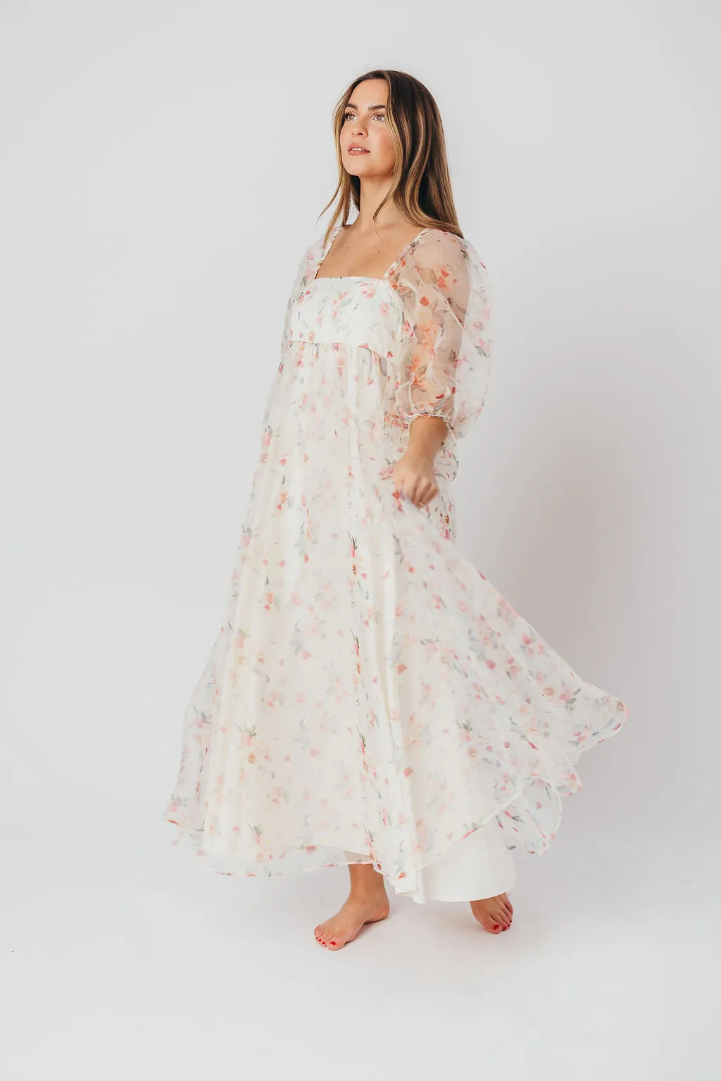 *New* Mona Maxi Dress with Smocking in Rosebud Floral - Bump Friendly & Inclusive Sizing (S-3XL)