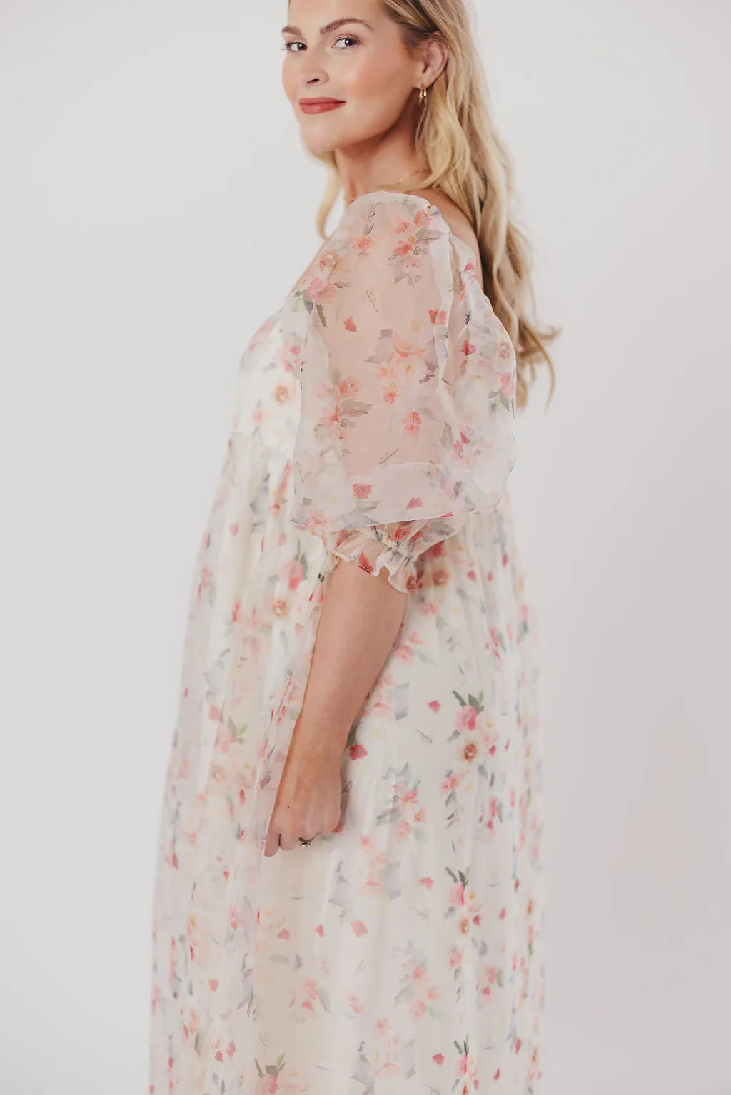 *New* Mona Maxi Dress with Smocking in Rosebud Floral - Bump Friendly & Inclusive Sizing (S-3XL)