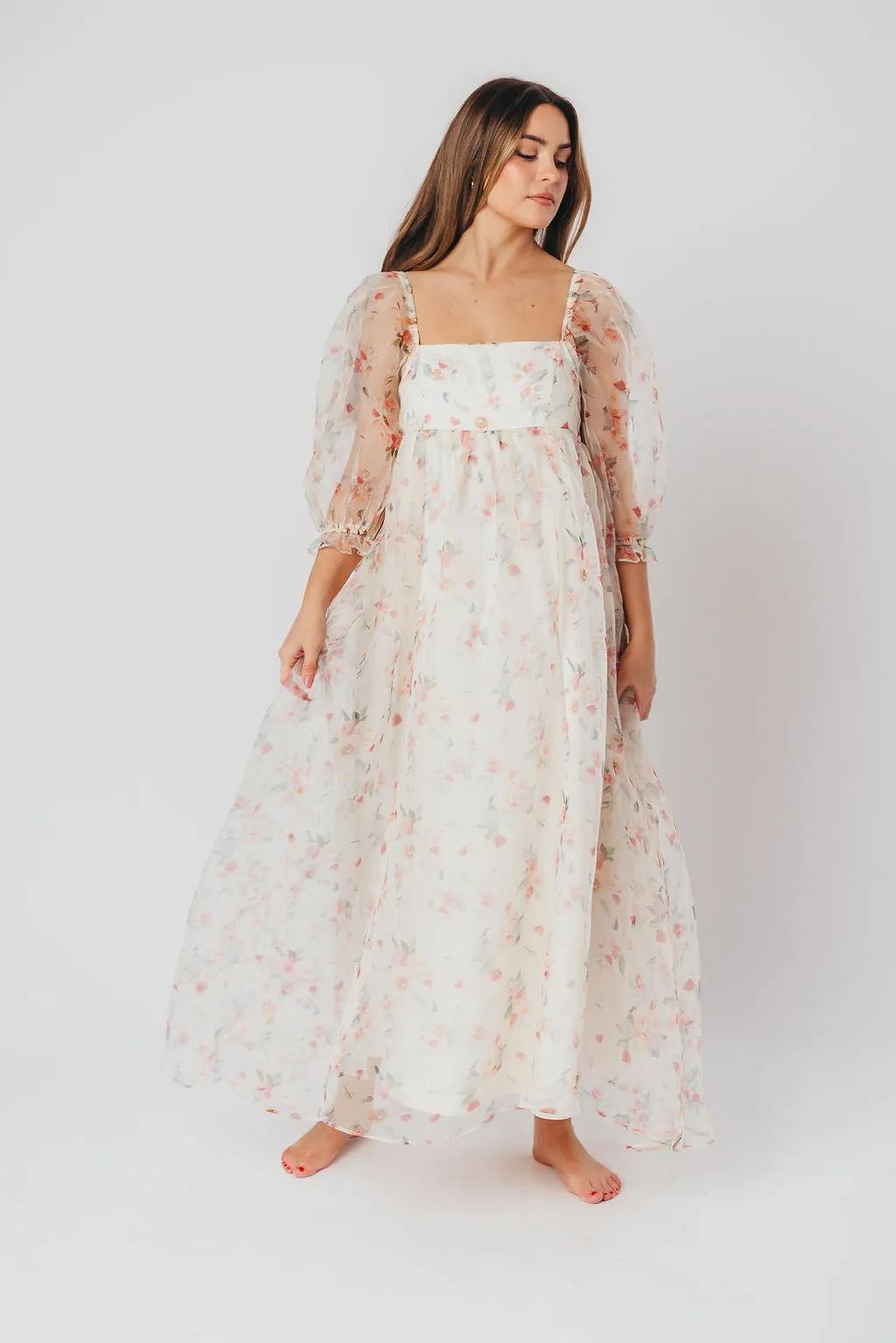 *New* Mona Maxi Dress with Smocking in Rosebud Floral - Bump Friendly & Inclusive Sizing (S-3XL)