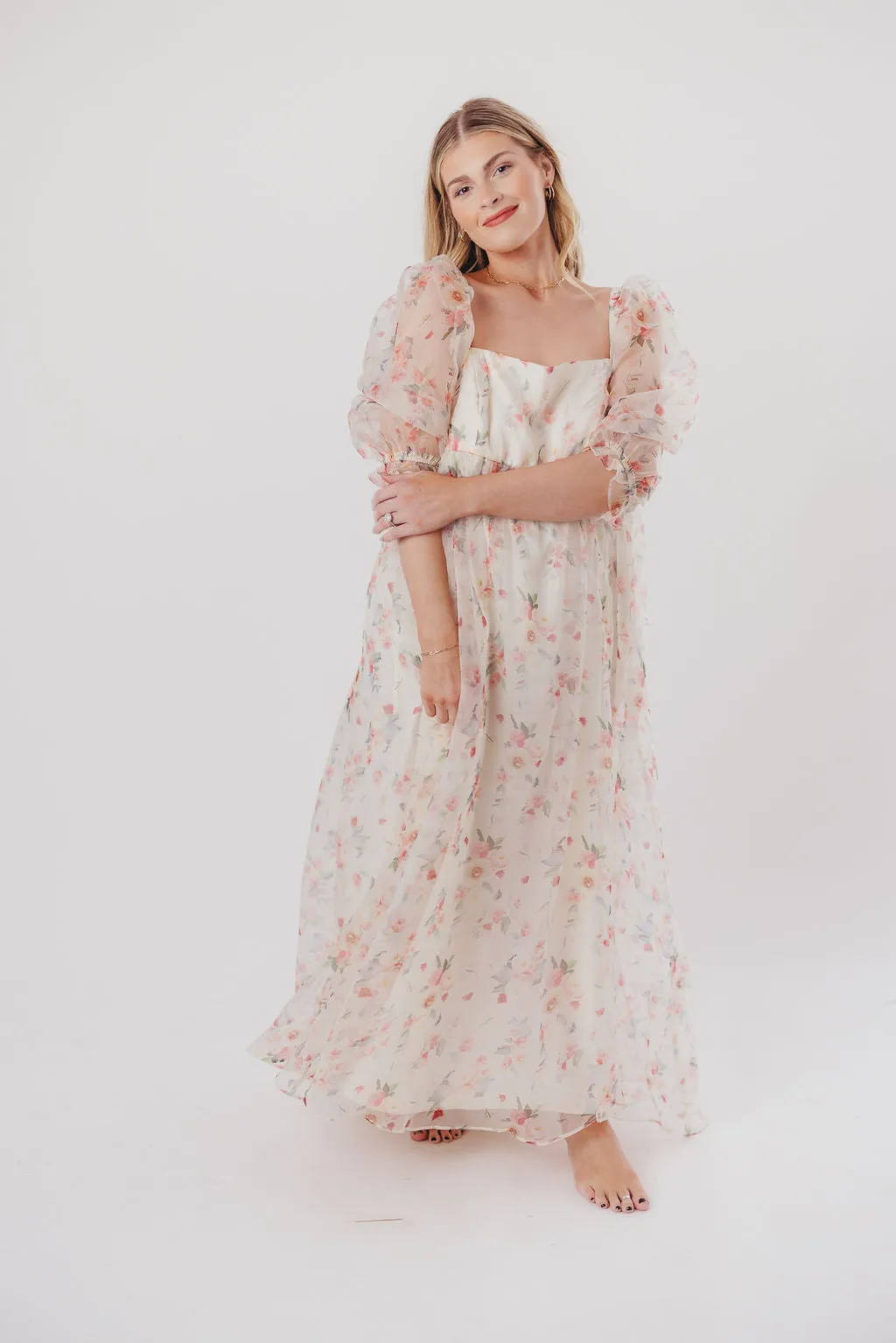 *New* Mona Maxi Dress with Smocking in Rosebud Floral - Bump Friendly & Inclusive Sizing (S-3XL)