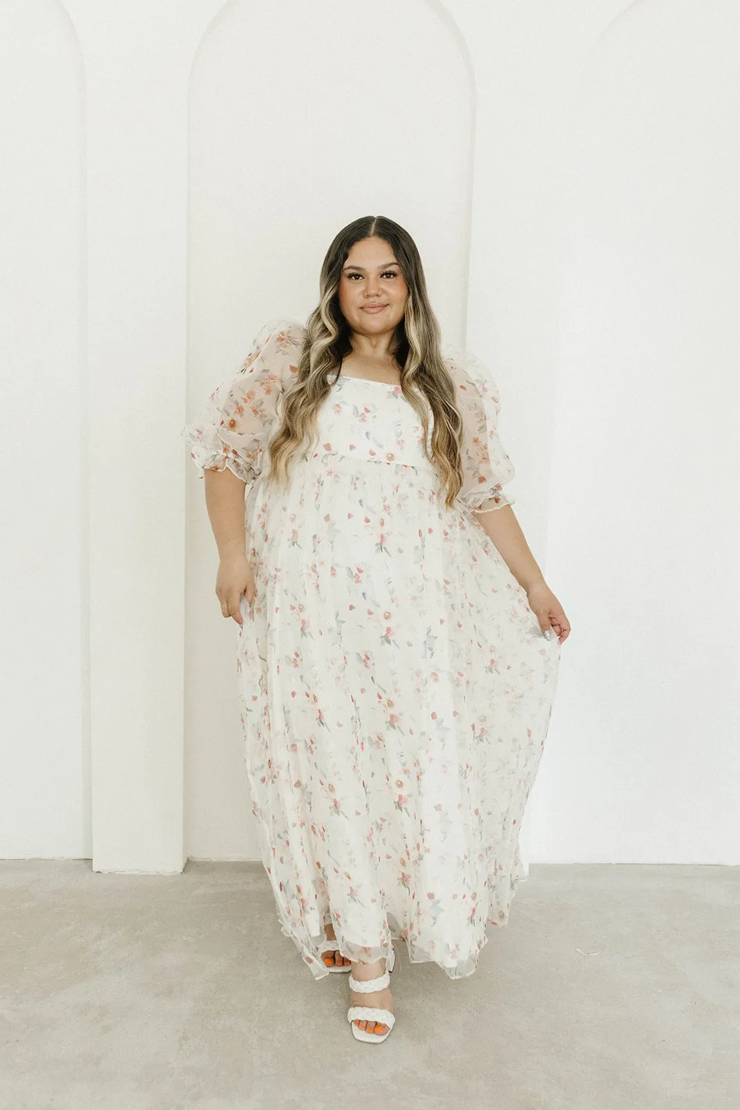 *New* Mona Maxi Dress with Smocking in Rosebud Floral - Bump Friendly & Inclusive Sizing (S-3XL)