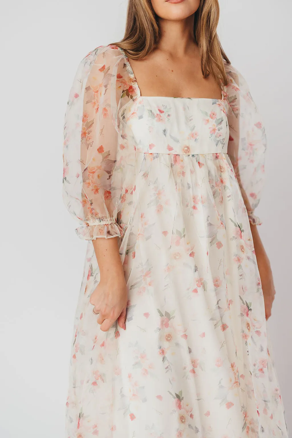 *New* Mona Maxi Dress with Smocking in Rosebud Floral - Bump Friendly & Inclusive Sizing (S-3XL)