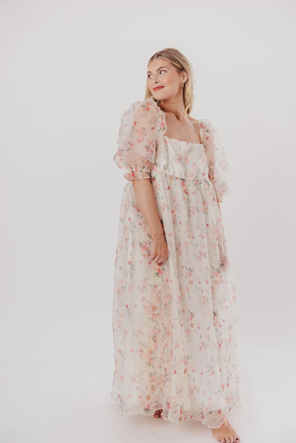 *New* Mona Maxi Dress with Smocking in Rosebud Floral - Bump Friendly & Inclusive Sizing (S-3XL)