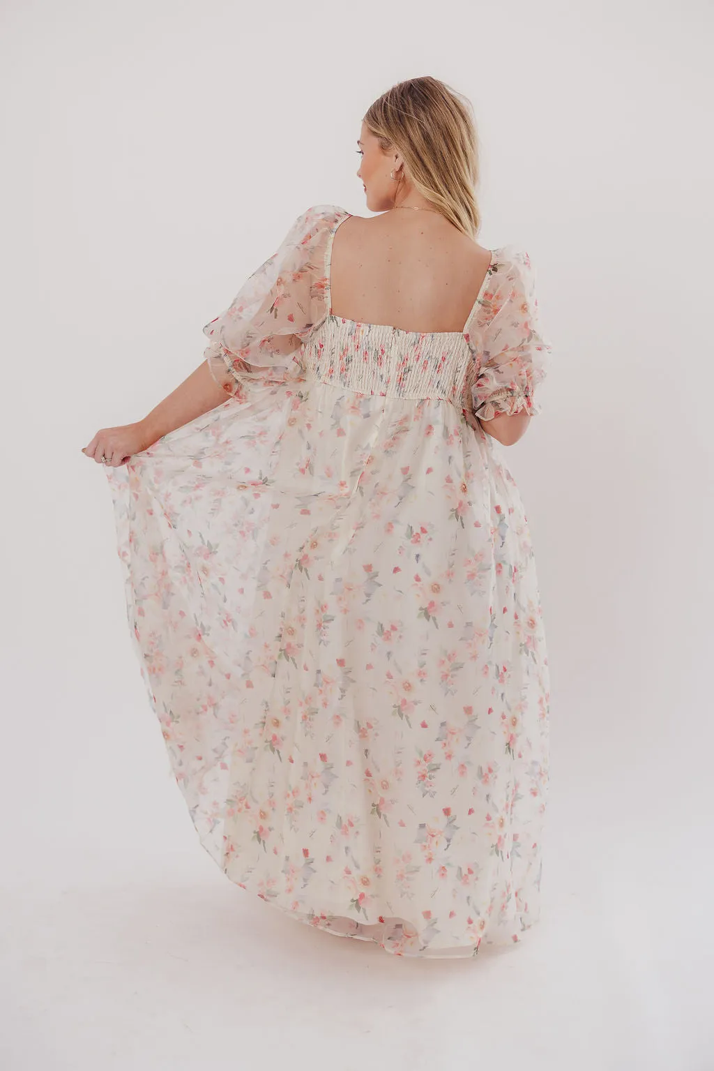*New* Mona Maxi Dress with Smocking in Rosebud Floral - Bump Friendly & Inclusive Sizing (S-3XL)