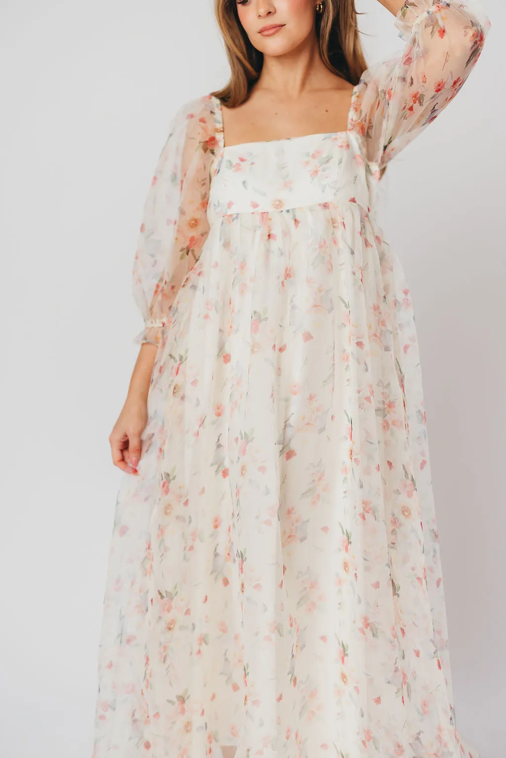 *New* Mona Maxi Dress with Smocking in Rosebud Floral - Bump Friendly & Inclusive Sizing (S-3XL)