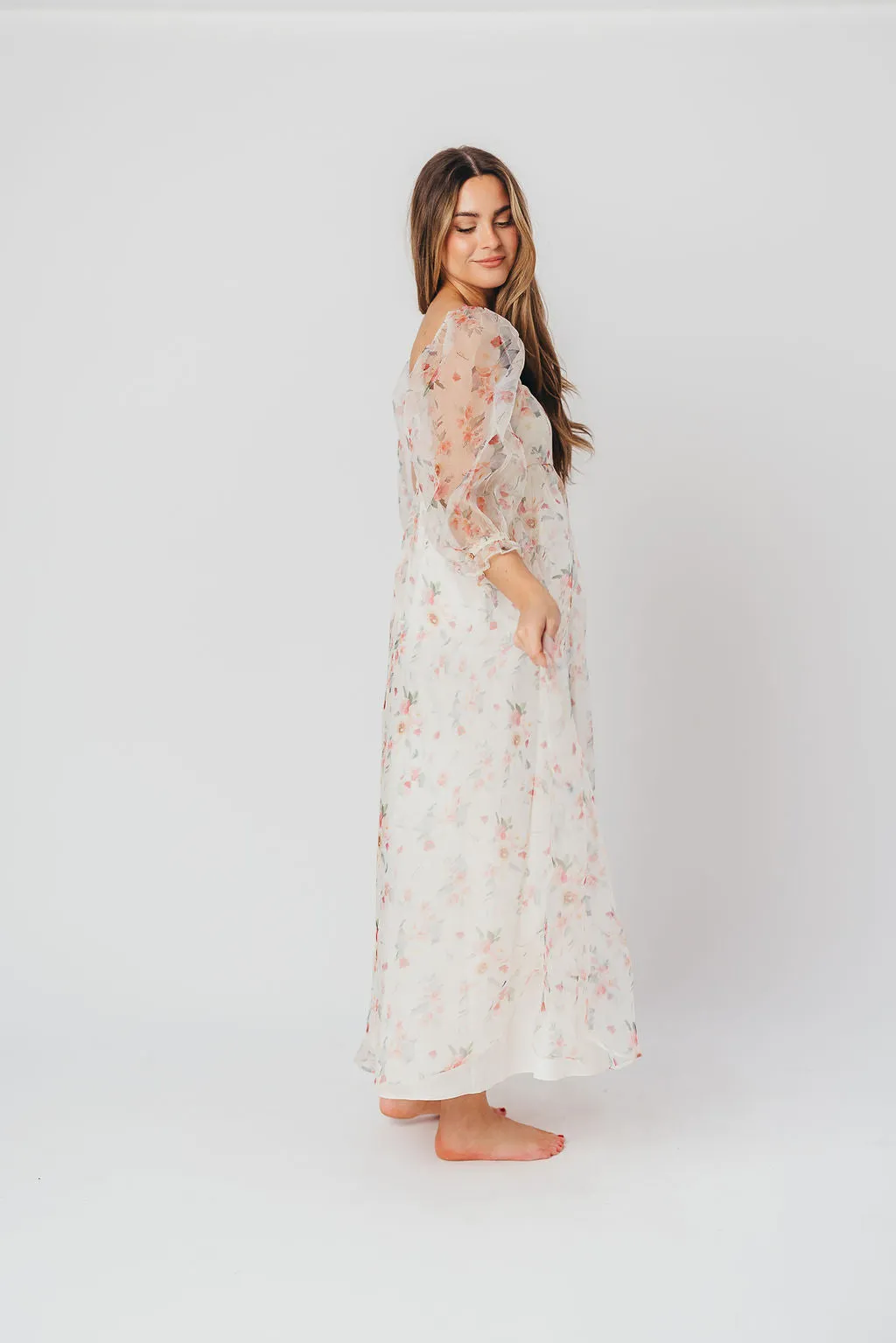 *New* Mona Maxi Dress with Smocking in Rosebud Floral - Bump Friendly & Inclusive Sizing (S-3XL)