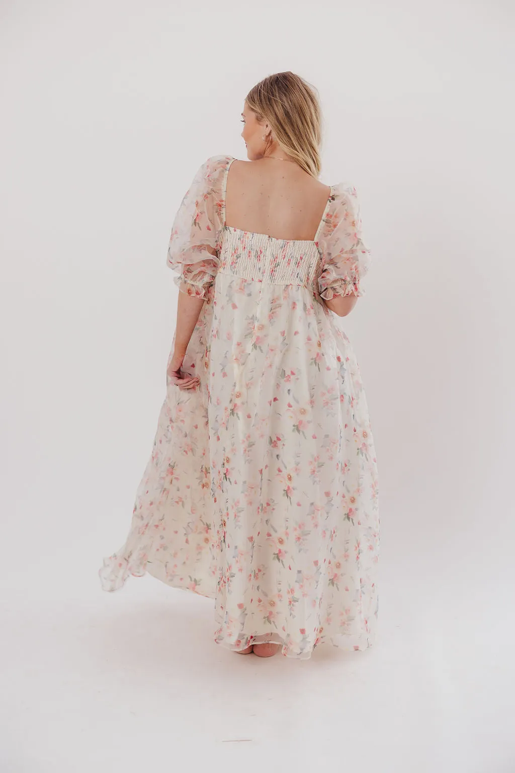 *New* Mona Maxi Dress with Smocking in Rosebud Floral - Bump Friendly & Inclusive Sizing (S-3XL)