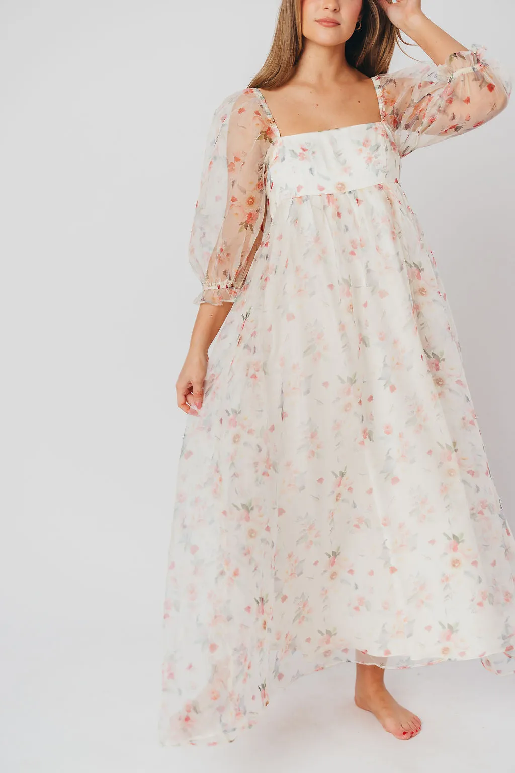*New* Mona Maxi Dress with Smocking in Rosebud Floral - Bump Friendly & Inclusive Sizing (S-3XL)