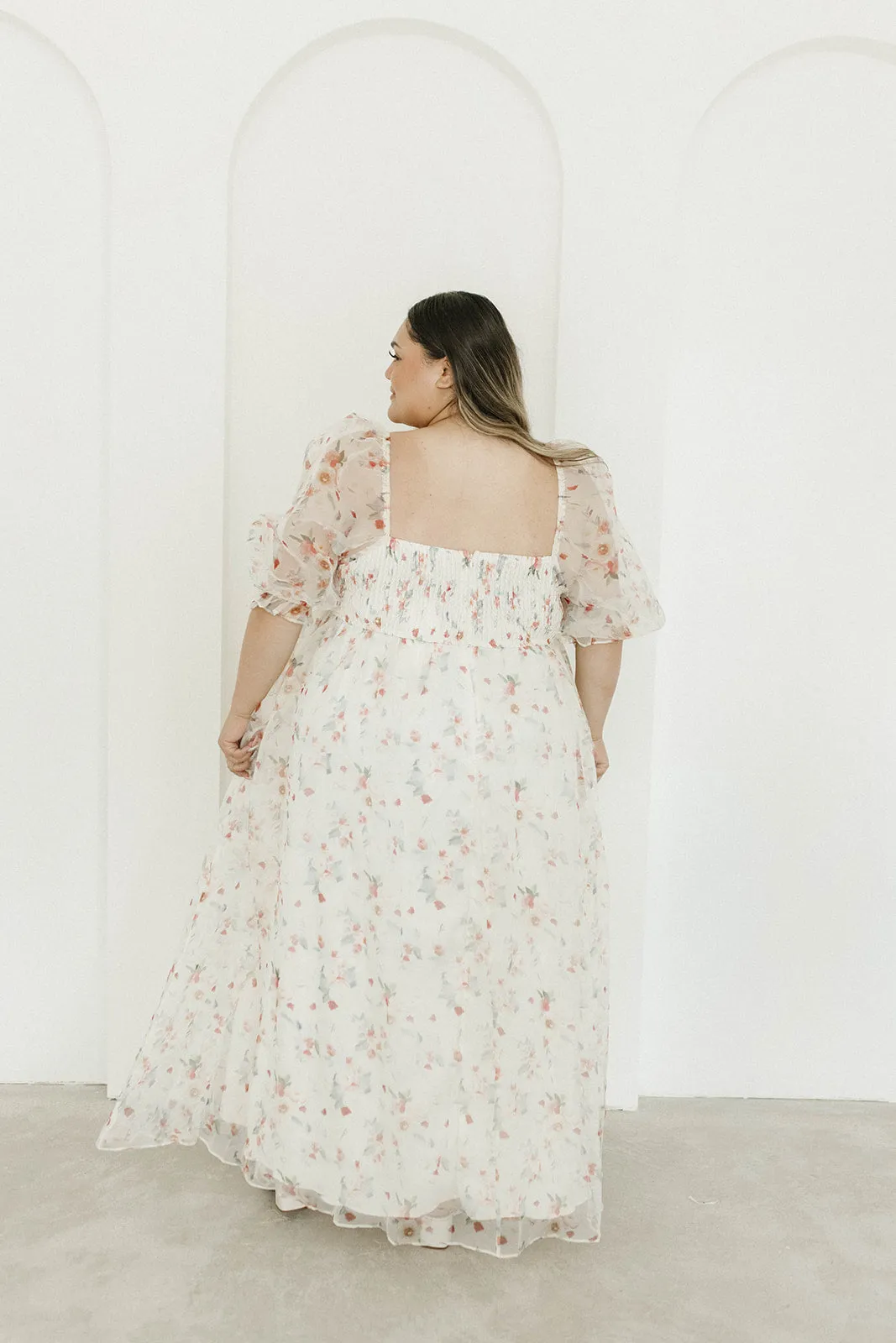 *New* Mona Maxi Dress with Smocking in Rosebud Floral - Bump Friendly & Inclusive Sizing (S-3XL)