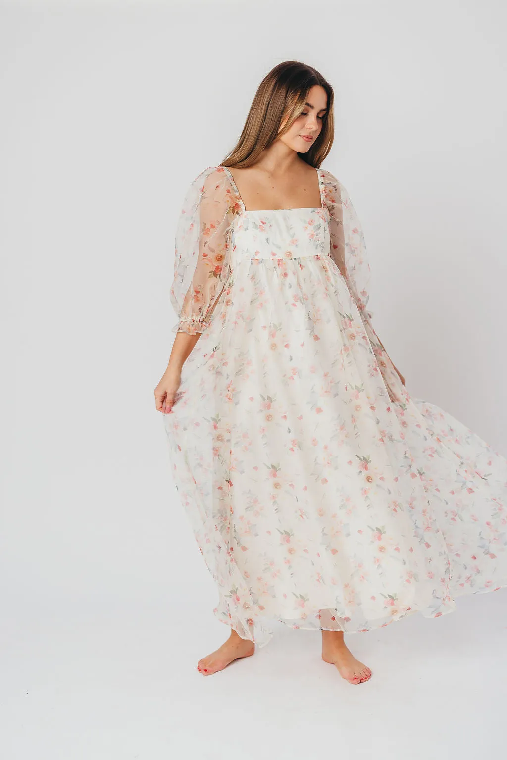 *New* Mona Maxi Dress with Smocking in Rosebud Floral - Bump Friendly & Inclusive Sizing (S-3XL)