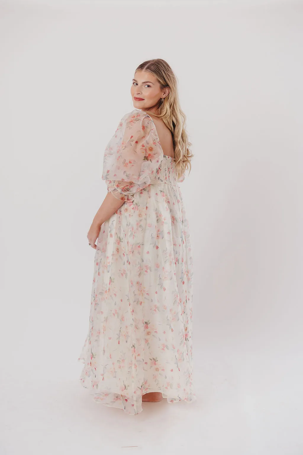 *New* Mona Maxi Dress with Smocking in Rosebud Floral - Bump Friendly & Inclusive Sizing (S-3XL)