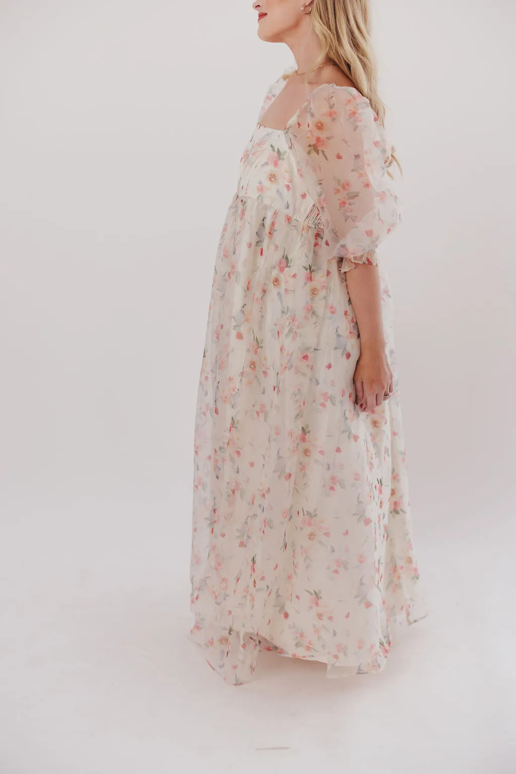 *New* Mona Maxi Dress with Smocking in Rosebud Floral - Bump Friendly & Inclusive Sizing (S-3XL)