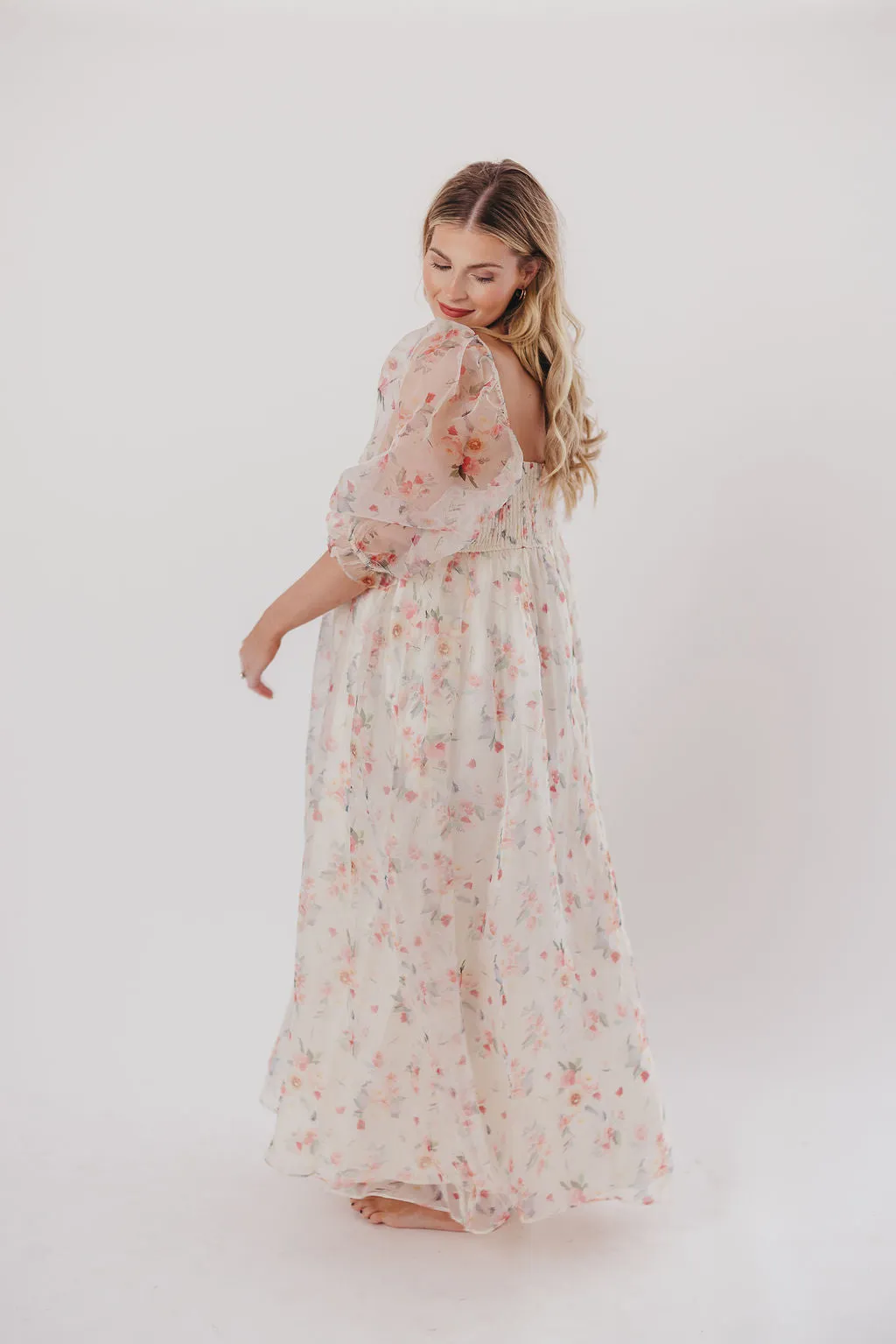 *New* Mona Maxi Dress with Smocking in Rosebud Floral - Bump Friendly & Inclusive Sizing (S-3XL)