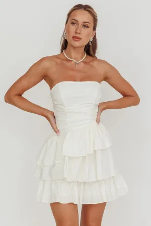 OFF WHITE RUFFLED MINI