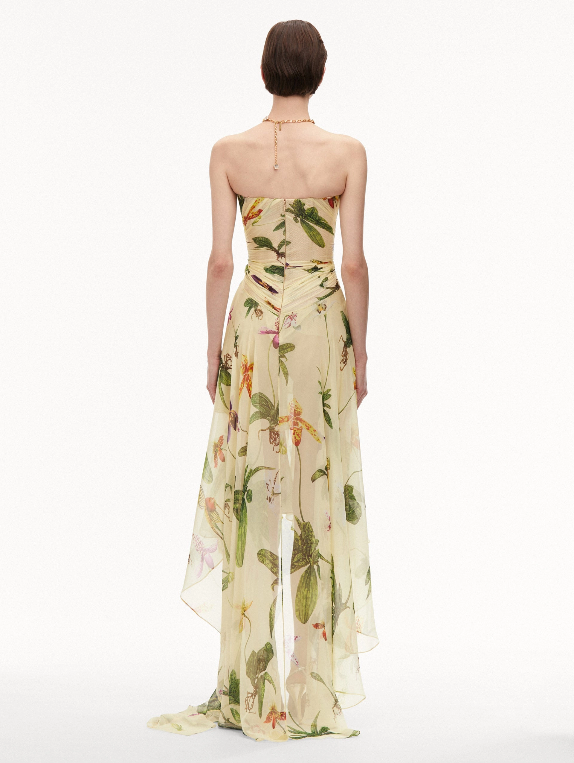 Orchid Silk Chiffon Gown