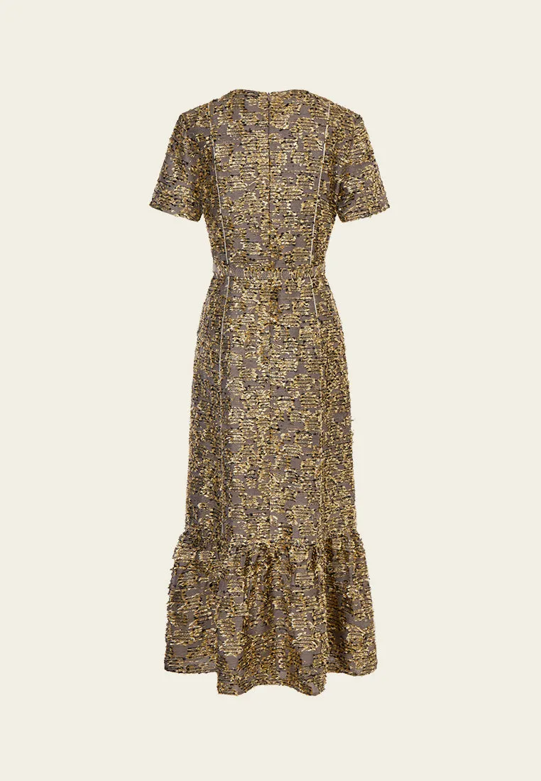 Prestige Jacquard Fishtail Dress