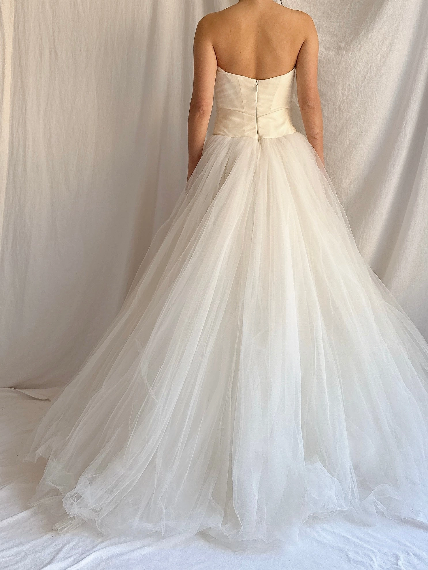 RESERVED FOR CLARE Vintage Amsale Tulle Gown - S 4