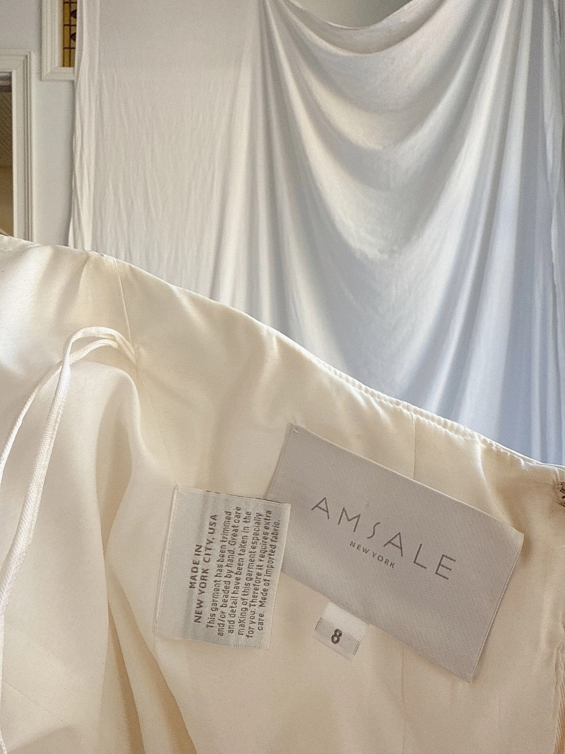 RESERVED FOR CLARE Vintage Amsale Tulle Gown - S 4