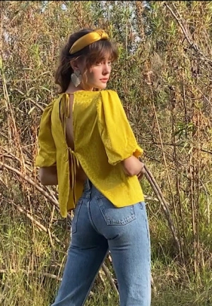 Rocinda Open Back Blouse