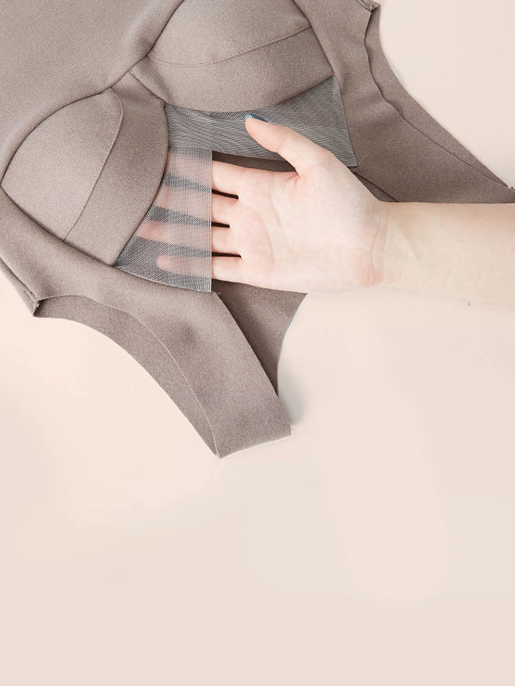 Seamless Fleece Thermal Underwear with Chest Pad