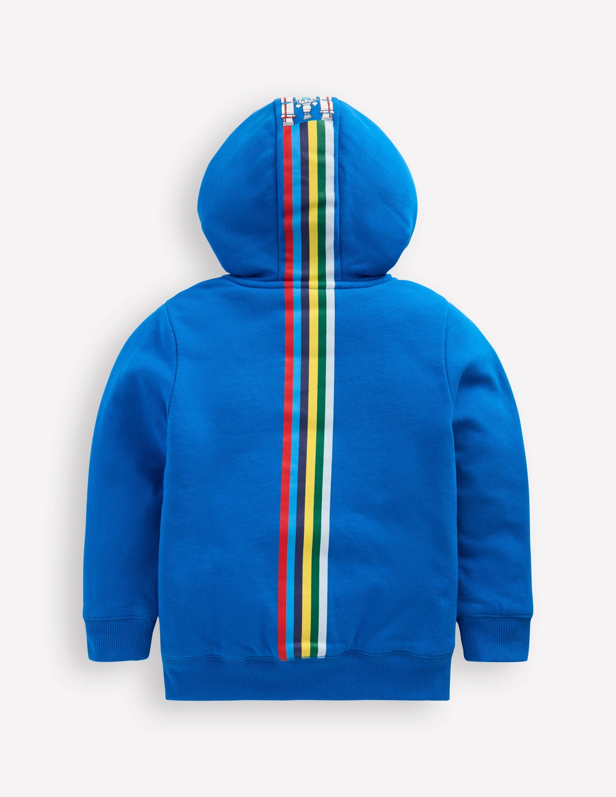 Shaggy-Lined Hoodie-Kingfisher Blue Rocket