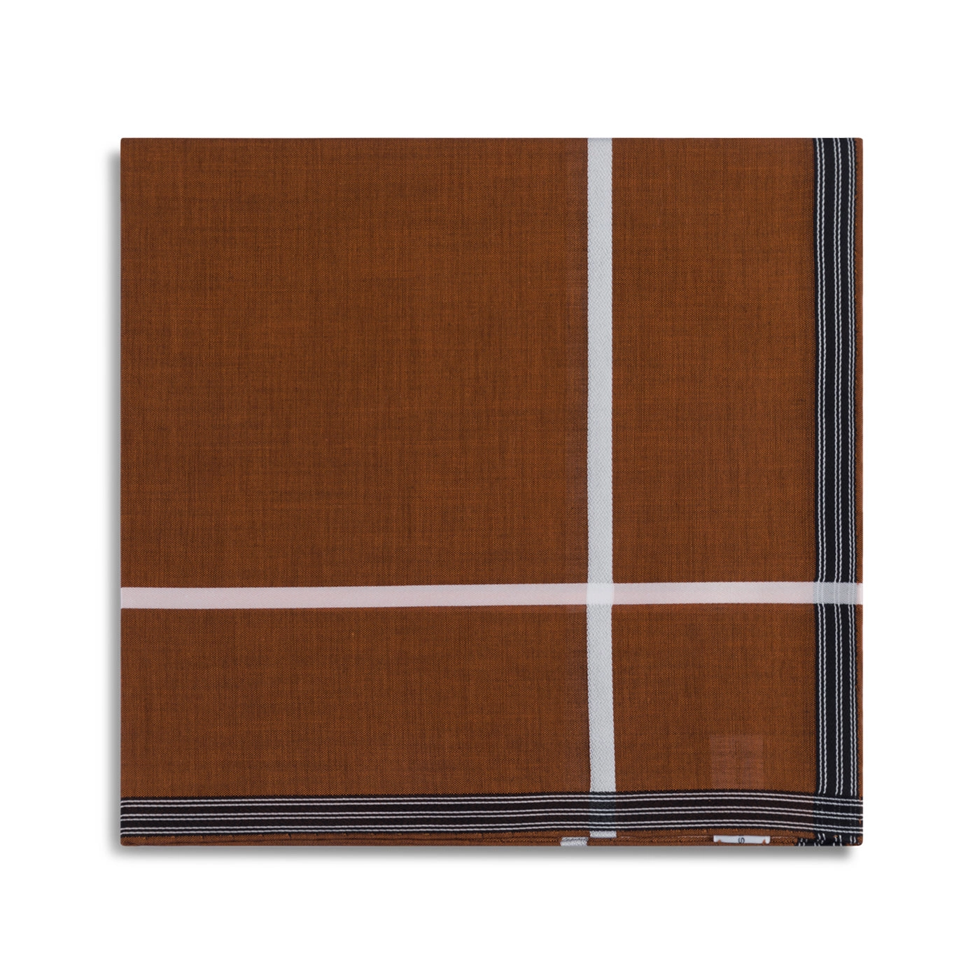 Simonnot Godard Socotra Pocket Square in Brown