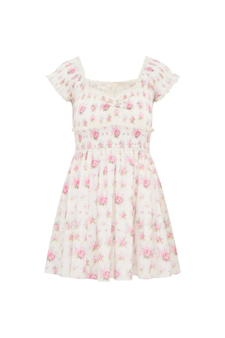 Siona Cotton Floral Mini Dress