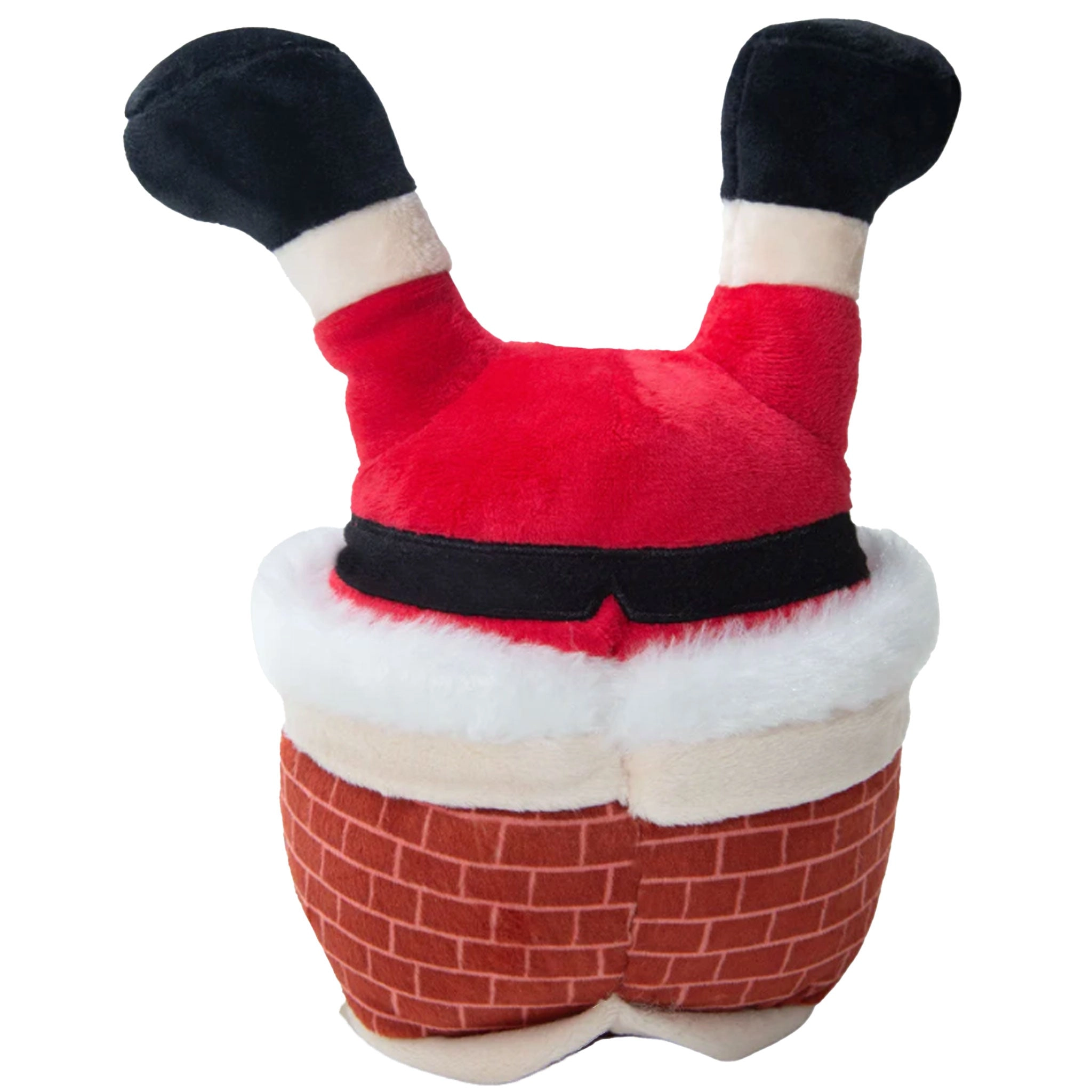 Snug Arooz Santa in Chimney Red Dog Toys