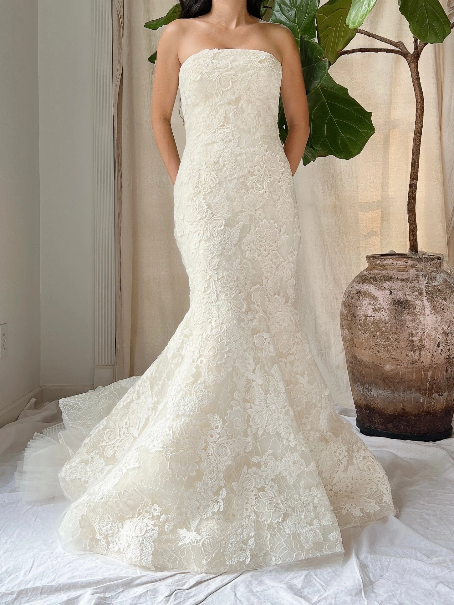 Vera Wang Strapless Dress - S/4