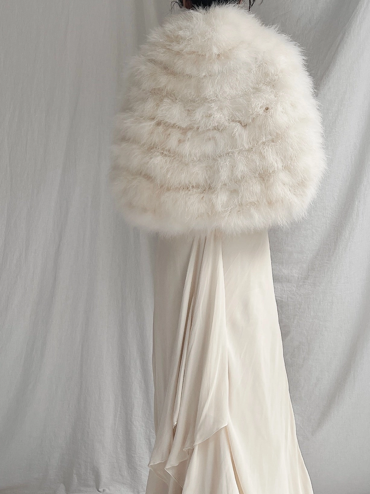 Vintage Feather Cape - OSFM