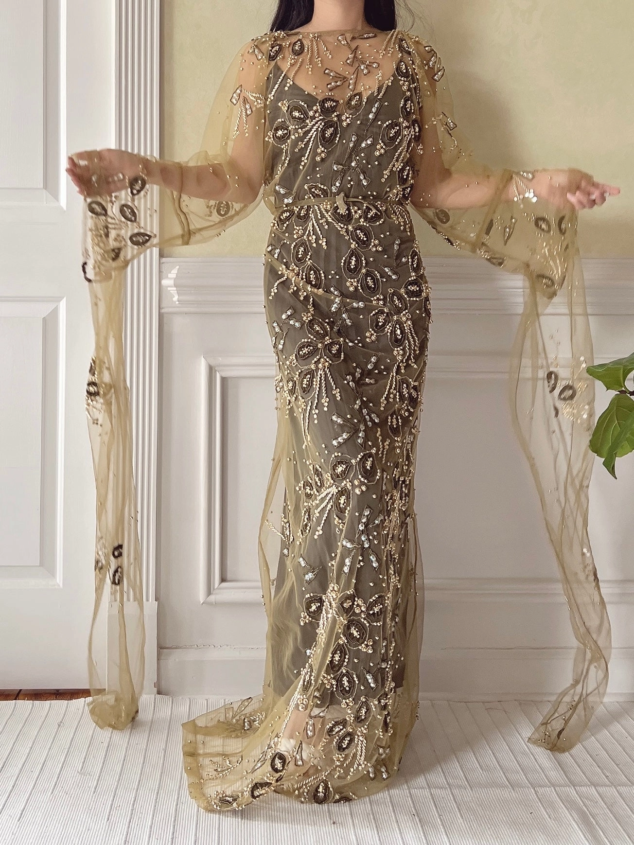 Vintage Handmade Kaftan Dress - OSFM