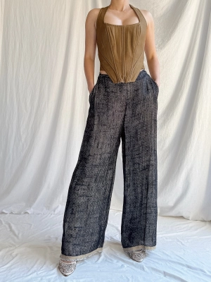 Vintage Hans de Foer Linen/Silk Trousers - EU 42