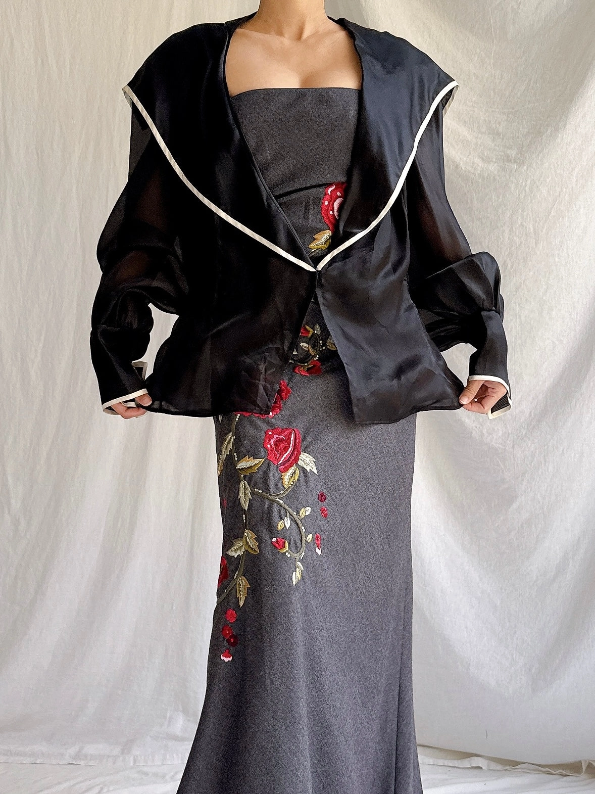 Vintage Paul Louis Orrier Paris Silk Organza Jacket - OSFM
