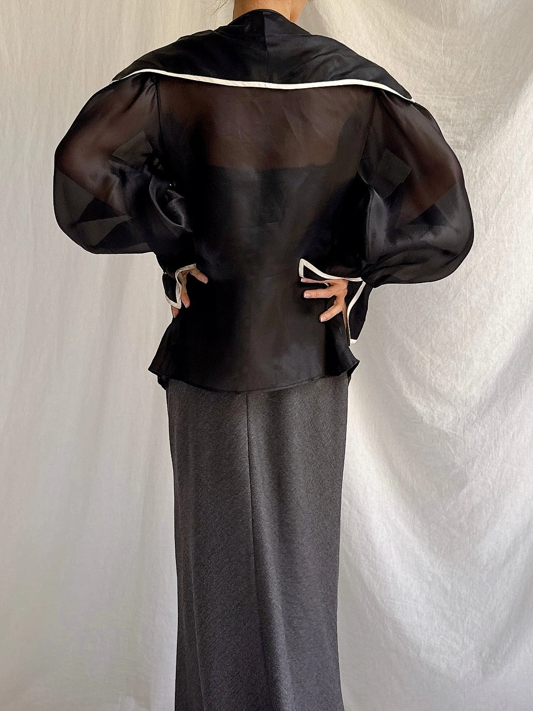 Vintage Paul Louis Orrier Paris Silk Organza Jacket - OSFM