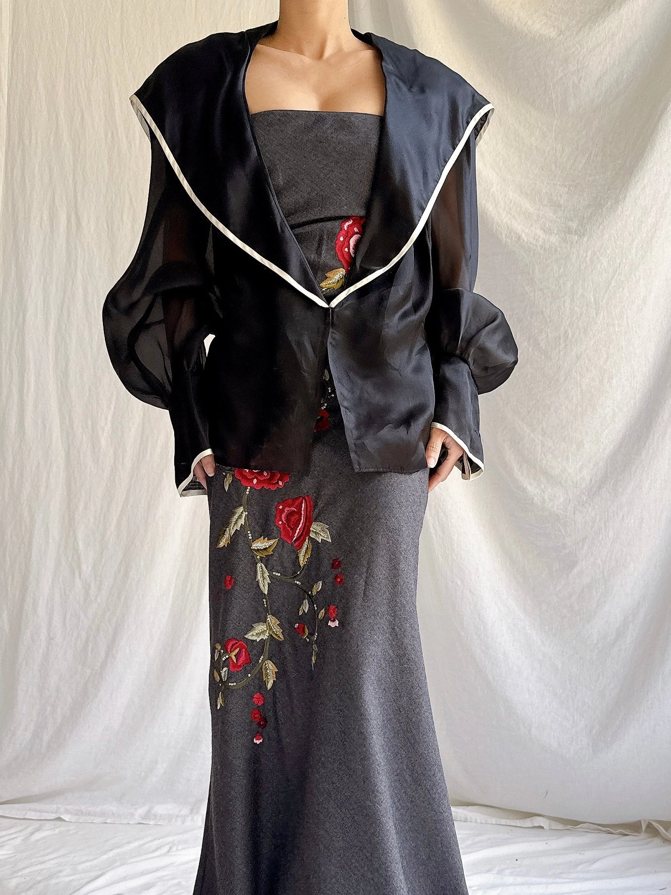 Vintage Paul Louis Orrier Paris Silk Organza Jacket - OSFM