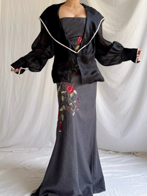 Vintage Paul Louis Orrier Paris Silk Organza Jacket - OSFM