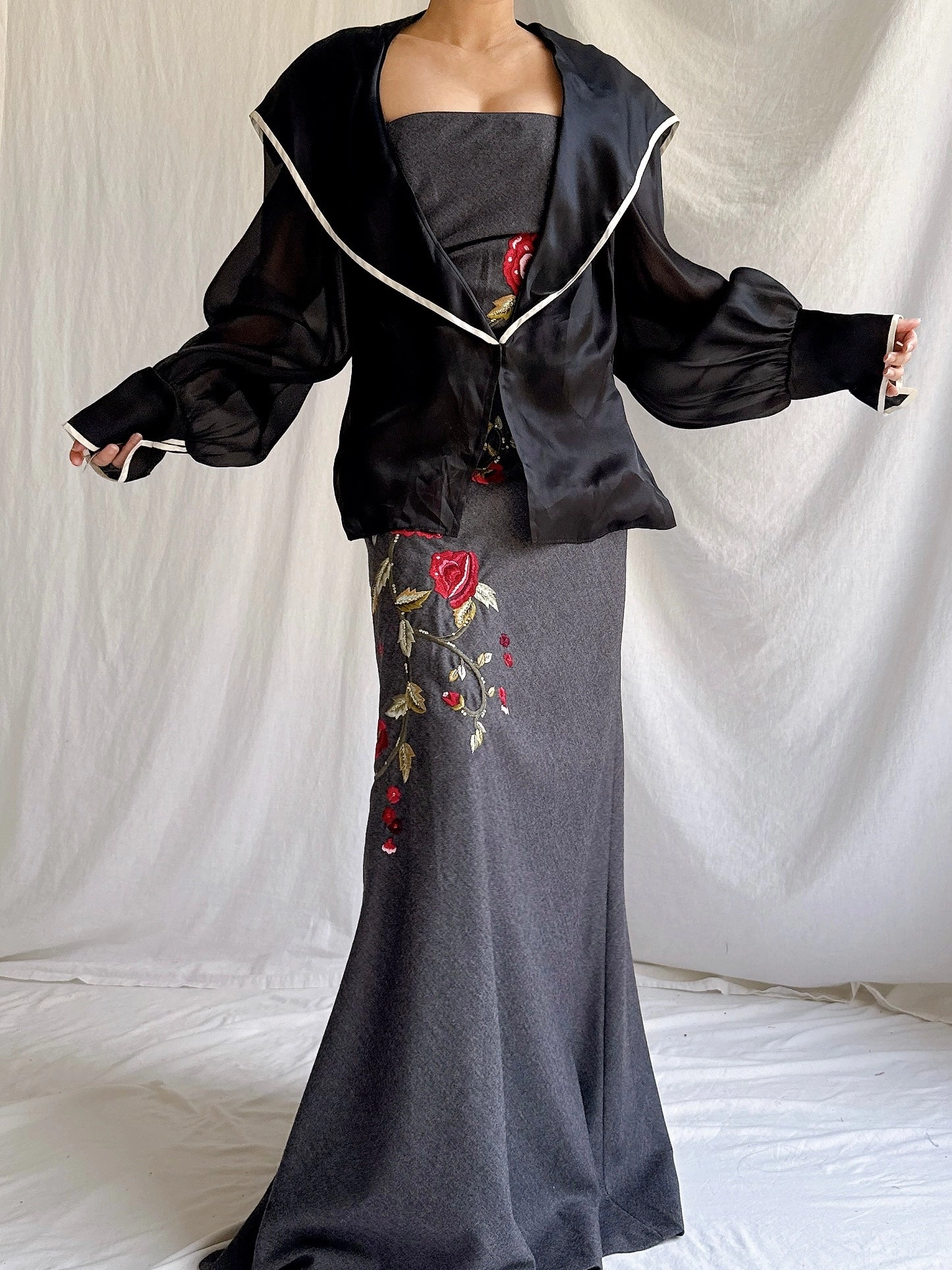 Vintage Paul Louis Orrier Paris Silk Organza Jacket - OSFM
