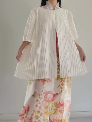 Vintage Pleated Duster - OSFM