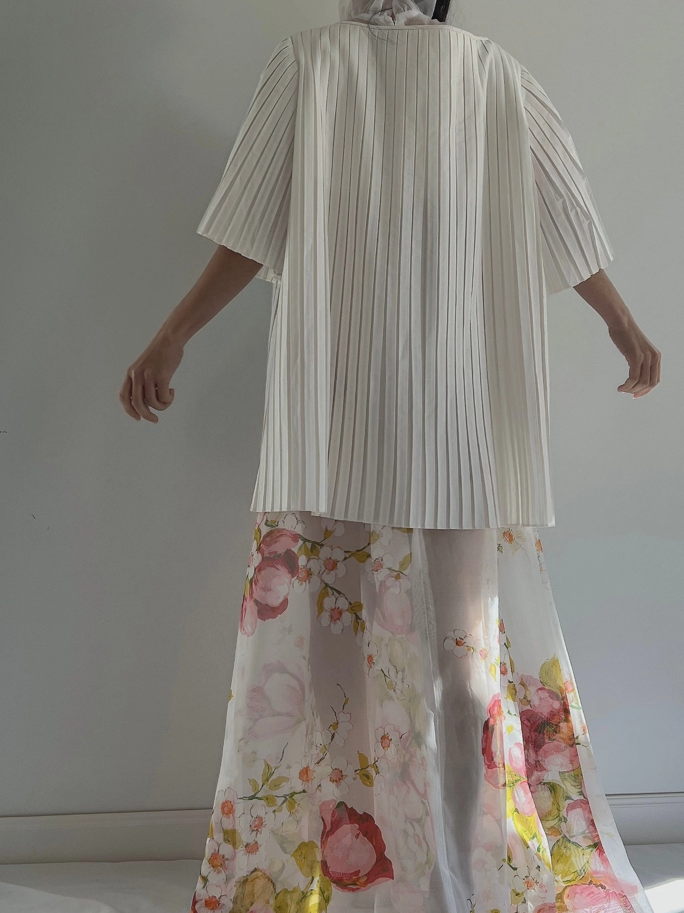 Vintage Pleated Duster - OSFM