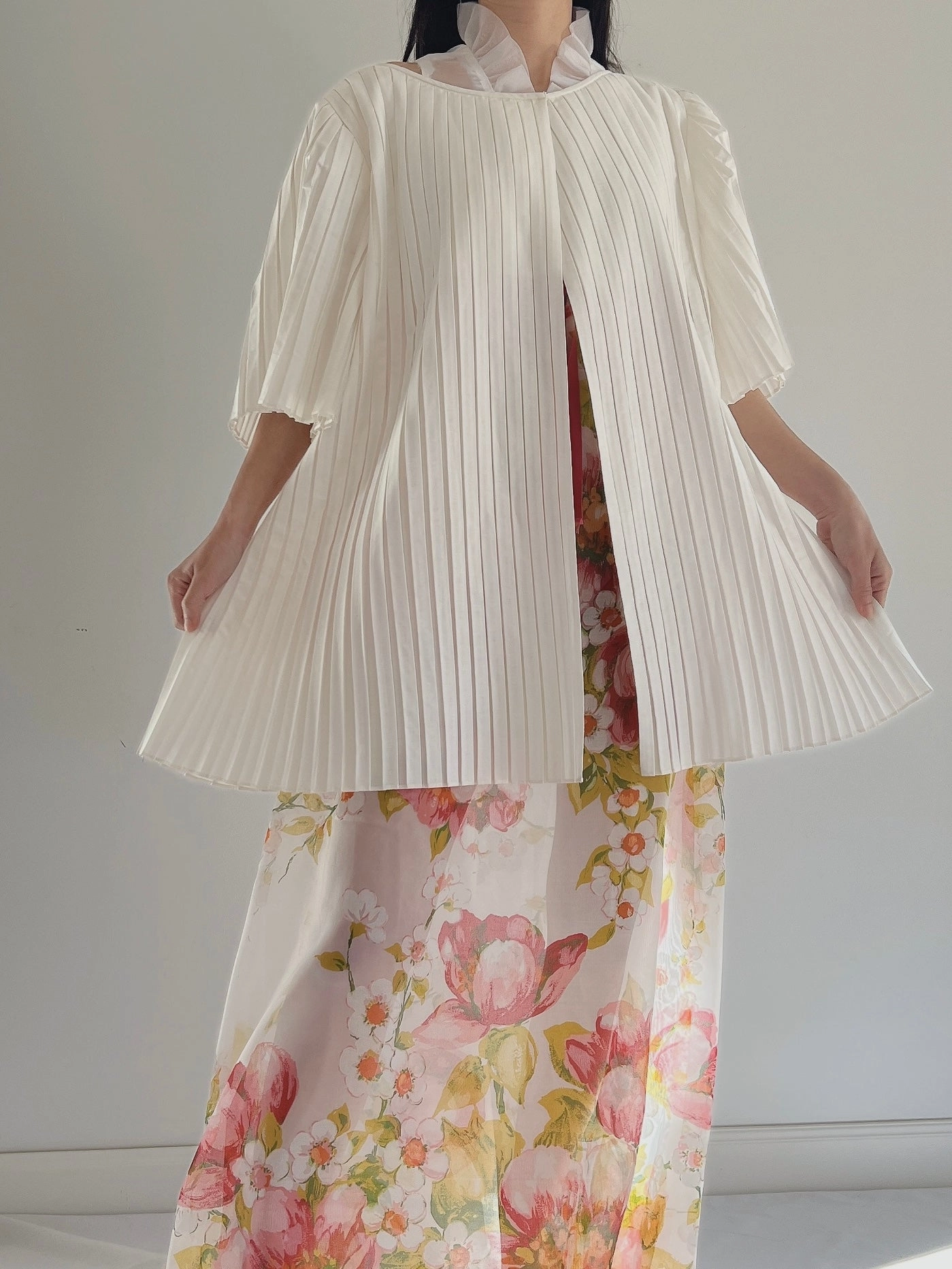 Vintage Pleated Duster - OSFM