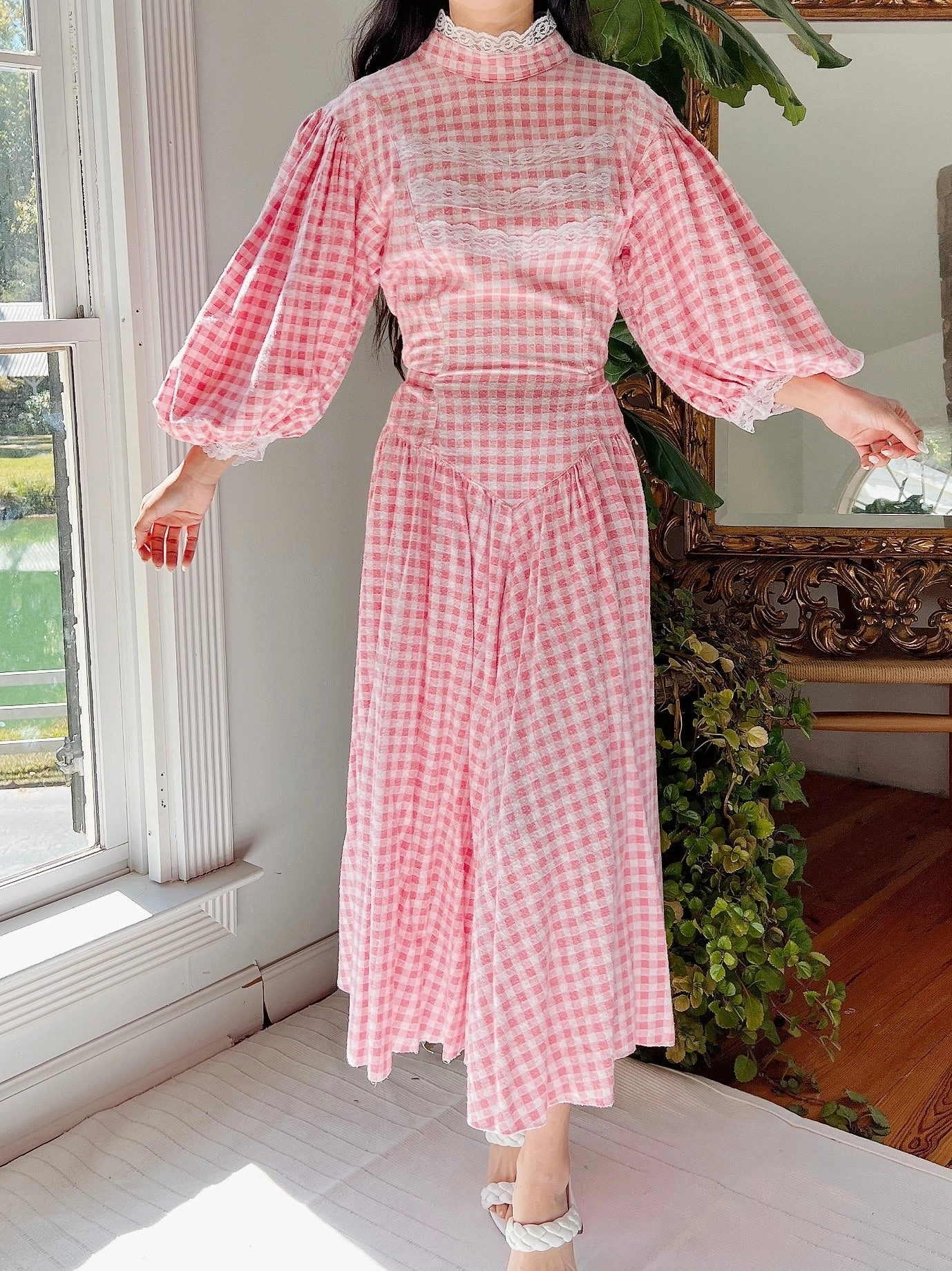 Vintage Puff Balloon Dress - S-M