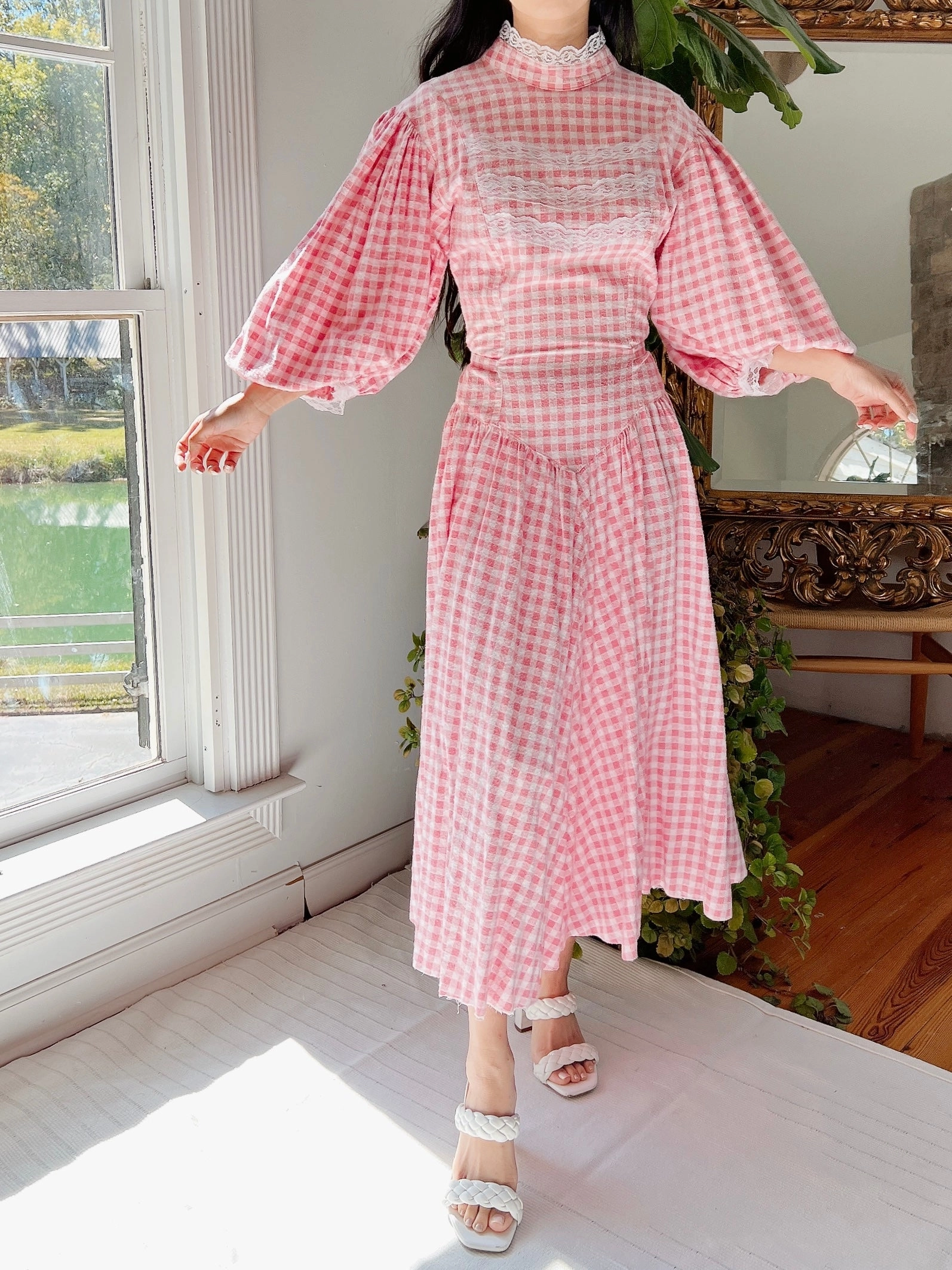 Vintage Puff Balloon Dress - S-M