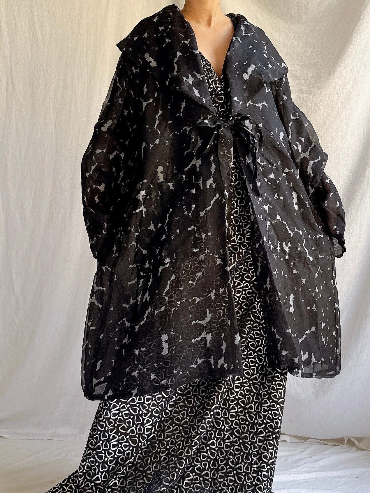Vintage Silk Organza Duster - OSFM