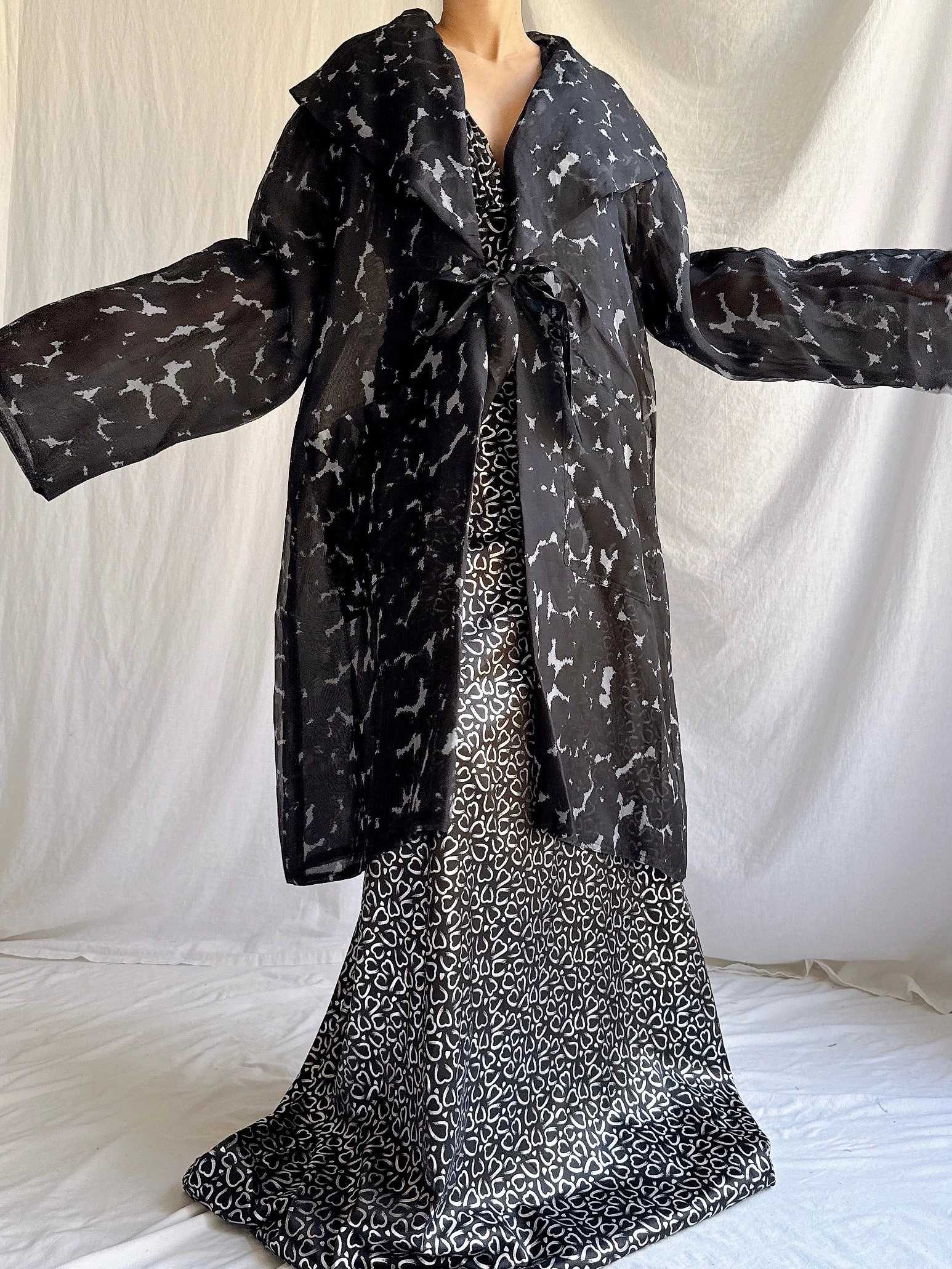 Vintage Silk Organza Duster - OSFM