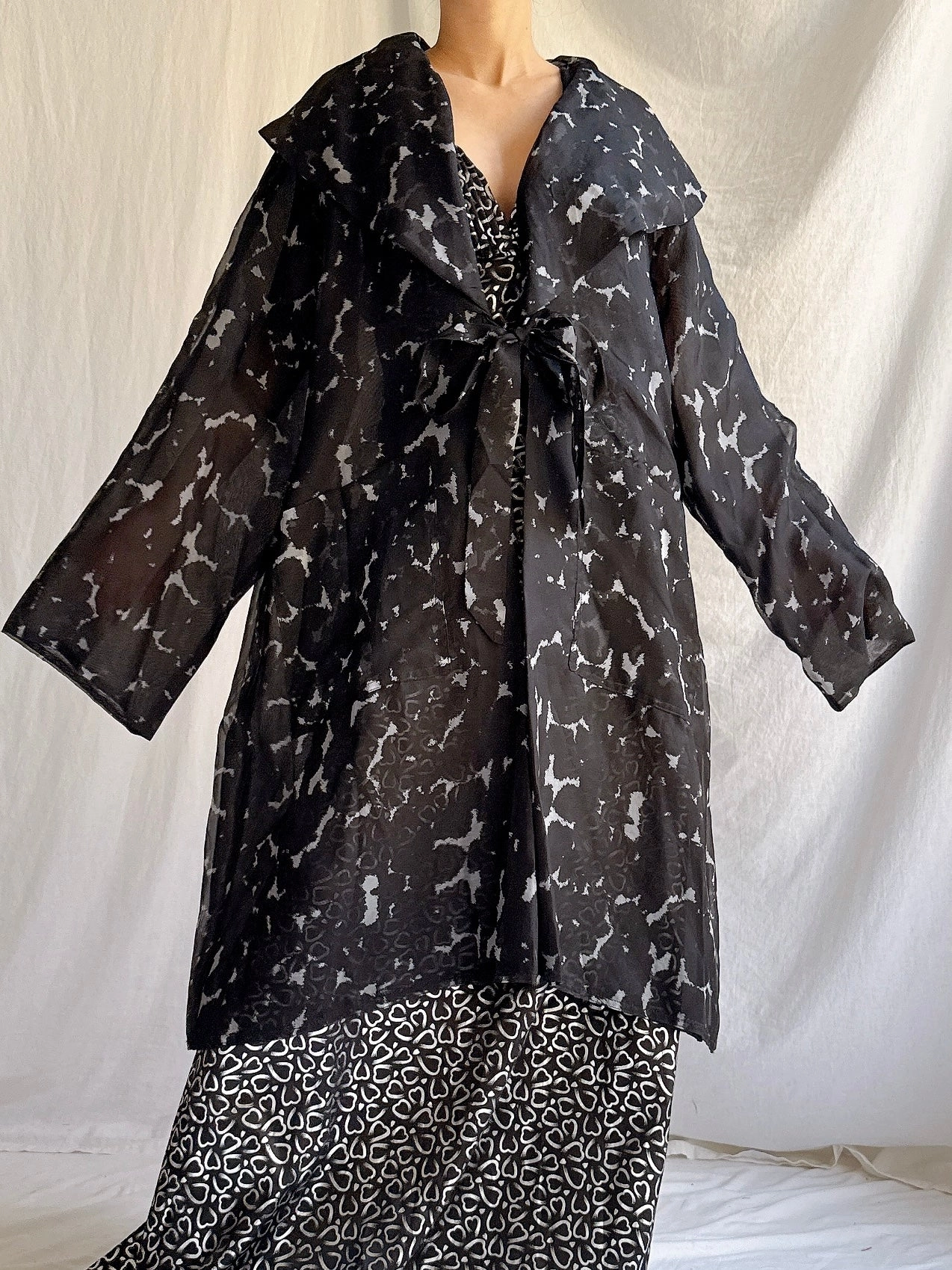 Vintage Silk Organza Duster - OSFM