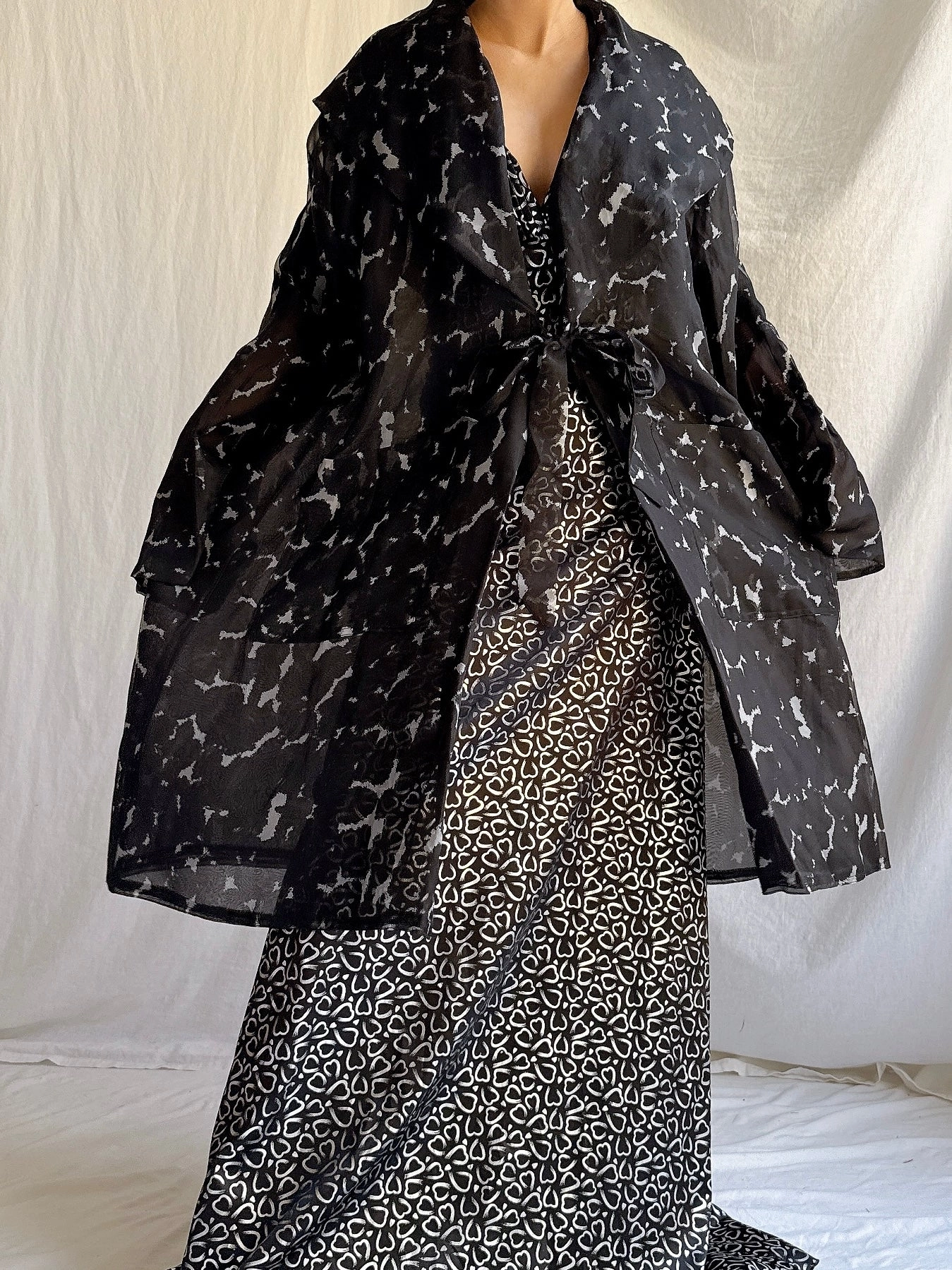 Vintage Silk Organza Duster - OSFM