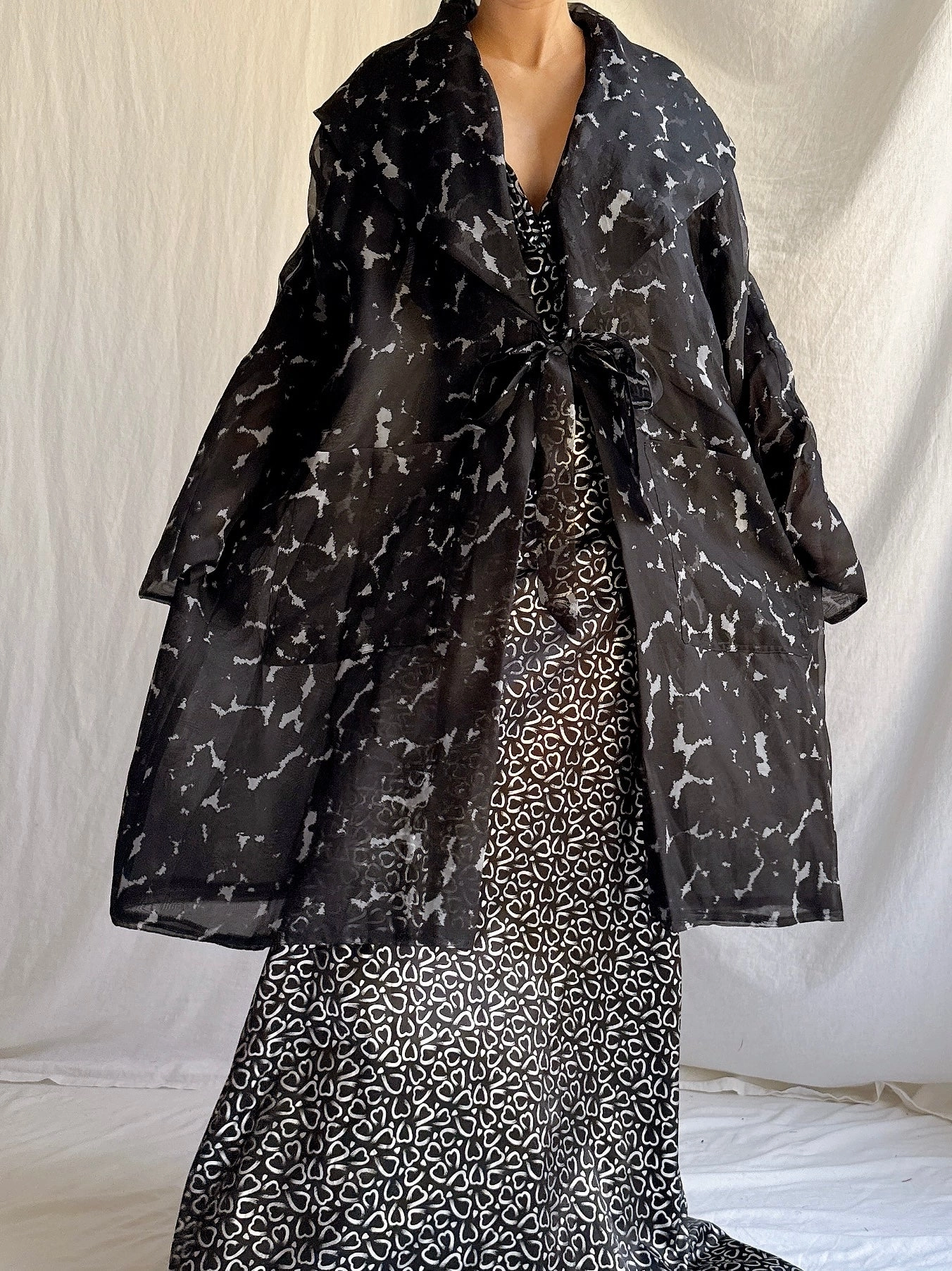 Vintage Silk Organza Duster - OSFM